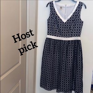 Anne Klein • lace overlay dress